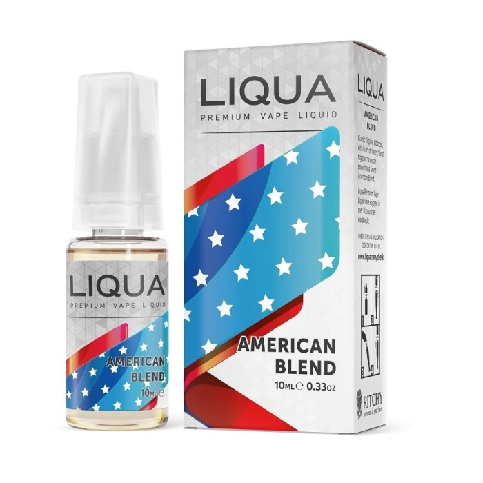 Plniaca fľaštička pre elektronickú cigaretu LIQUA ELEM 10 ml American Blend (18 mg)