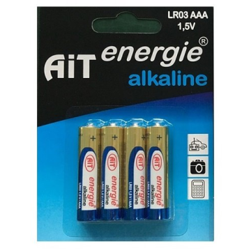 Batéria AIT LR03 AAA Alkaline papierový blister 4 ks