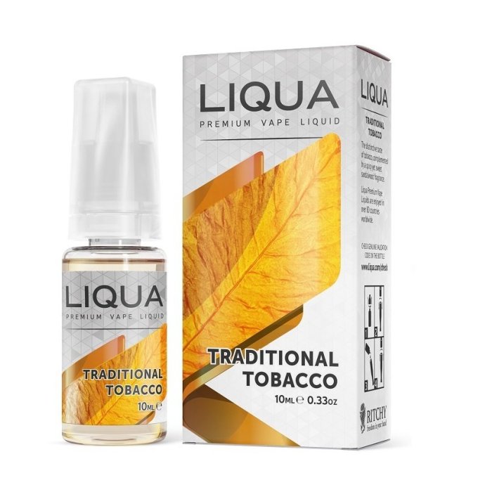 Plniaca fľaštička pre elektronickú cigaretu LIQUA ELEM 10 ml Tradit.tobacco (18 mg)
