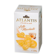 ATLANTIS Latte  Machiato 200 g - Dezert z bielej čokolády plnený krémom s kávovou príchuťou