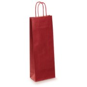 Papierová taška na víno, červená 140 x 80 x 390 mm