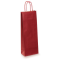 Papierová taška na víno, červená 140 x 80 x 390 mm