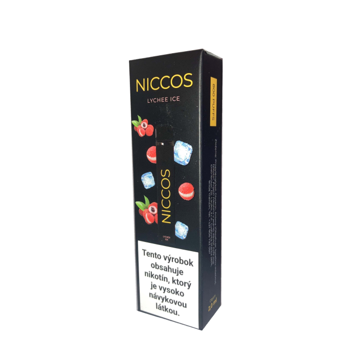Elektronická cigareta NICCOS lychee ice 2ml, 20mg/ml ( ľadové liči )