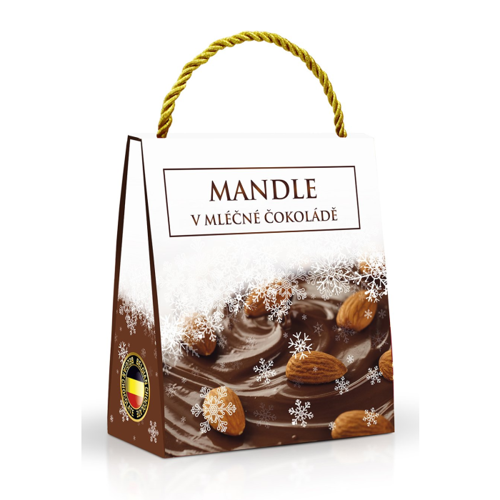 Mandle v belgickej čokoláde 200g - mliečna čokoláda