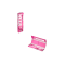 Cig. papieriky GIZEH ALL PINK King Size Slim Extra Fine 34 + Tips