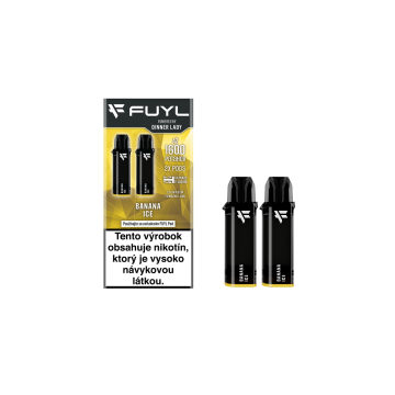 Náplň do elektronickej cigarety FUYL POD Banana Ice 2x2ml 20mg/ml ITV "A"