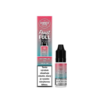 Plniaca fľaštička DINNER LADY Fruit FULL 10ml WATERMELON ICE 20mg/ml ITV "A"